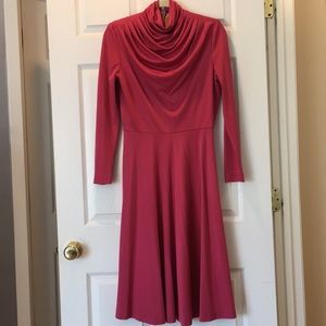 Vintage cowl neck aline dress